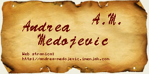 Andrea Medojević vizit kartica